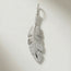 Diamond Feather Pendant White Gold