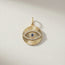 Evil Eye Fluted Medallion Pendant