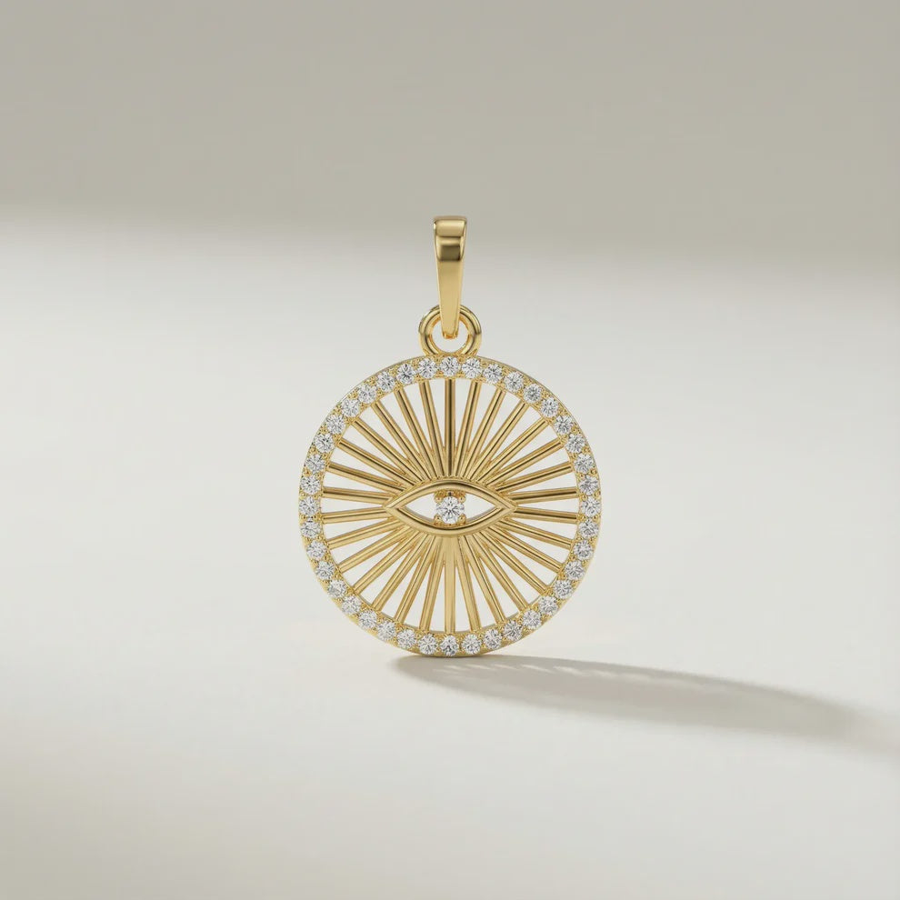 Evil Eye Medallion Pendant