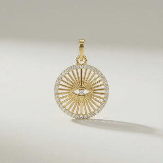 Evil Eye Medallion Pendant