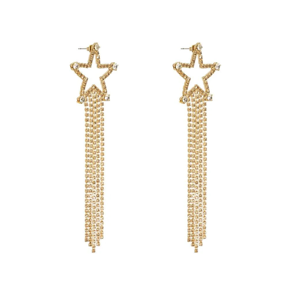 Shooting Star Single Earring Champagne