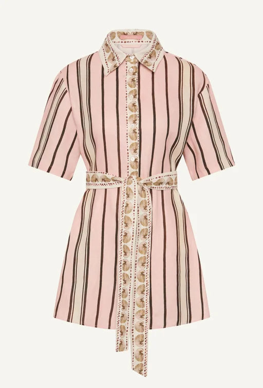 Just Getting Good Shirt Dress Neopolitan