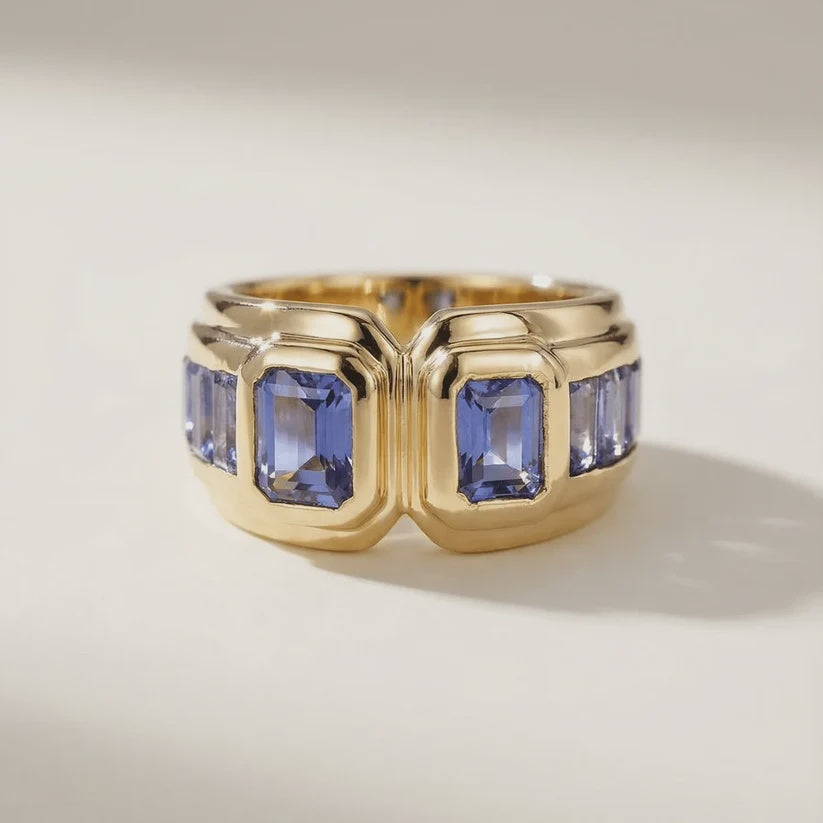 Keren Iolite Art Deco Ring size 3.5