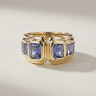 Keren Iolite Art Deco Ring size 3.5
