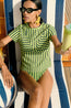 Kini Striped Tee Lime Stripe