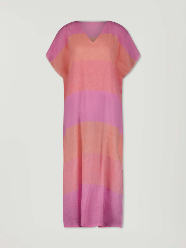 Dalila V Neck Caftan Nefas Peach