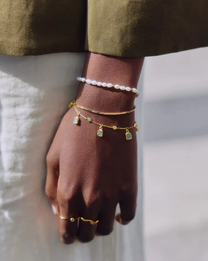 Lena Charm Bracelet Amazonite