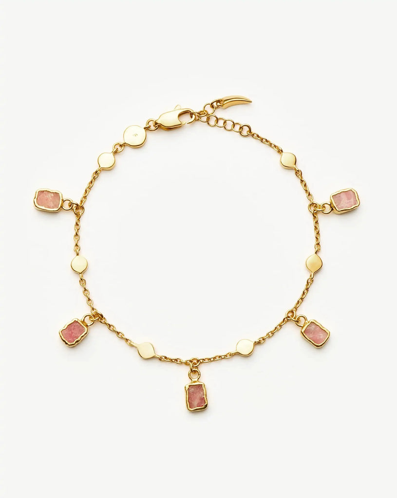 Lena Charm Bracelet Rhodachrosite