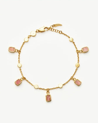 Lena Charm Bracelet Rhodachrosite