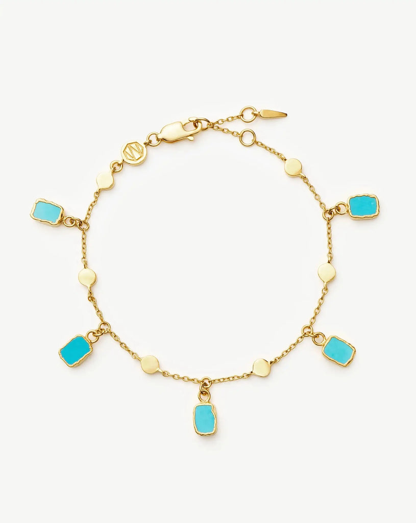 Lena Charm Bracelet Turqoise