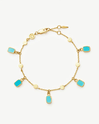 Lena Charm Bracelet Turqoise
