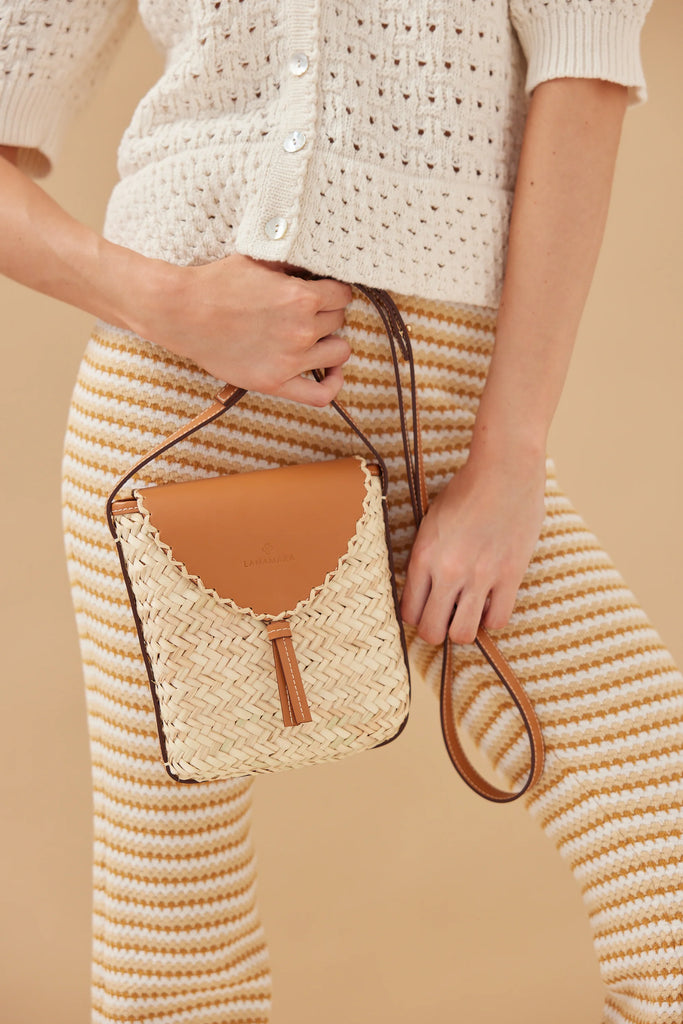 Lila Palm Cross Body Bag