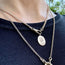 Love Pendant Oval Medallion with diamond