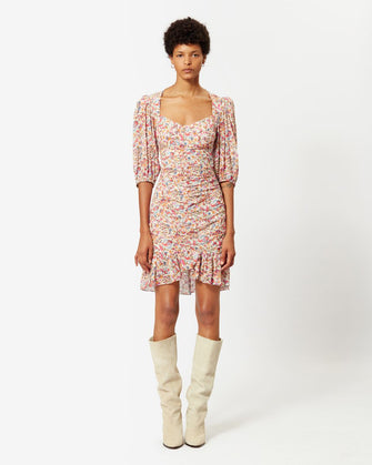 Lunesa Dress Ecru Orange