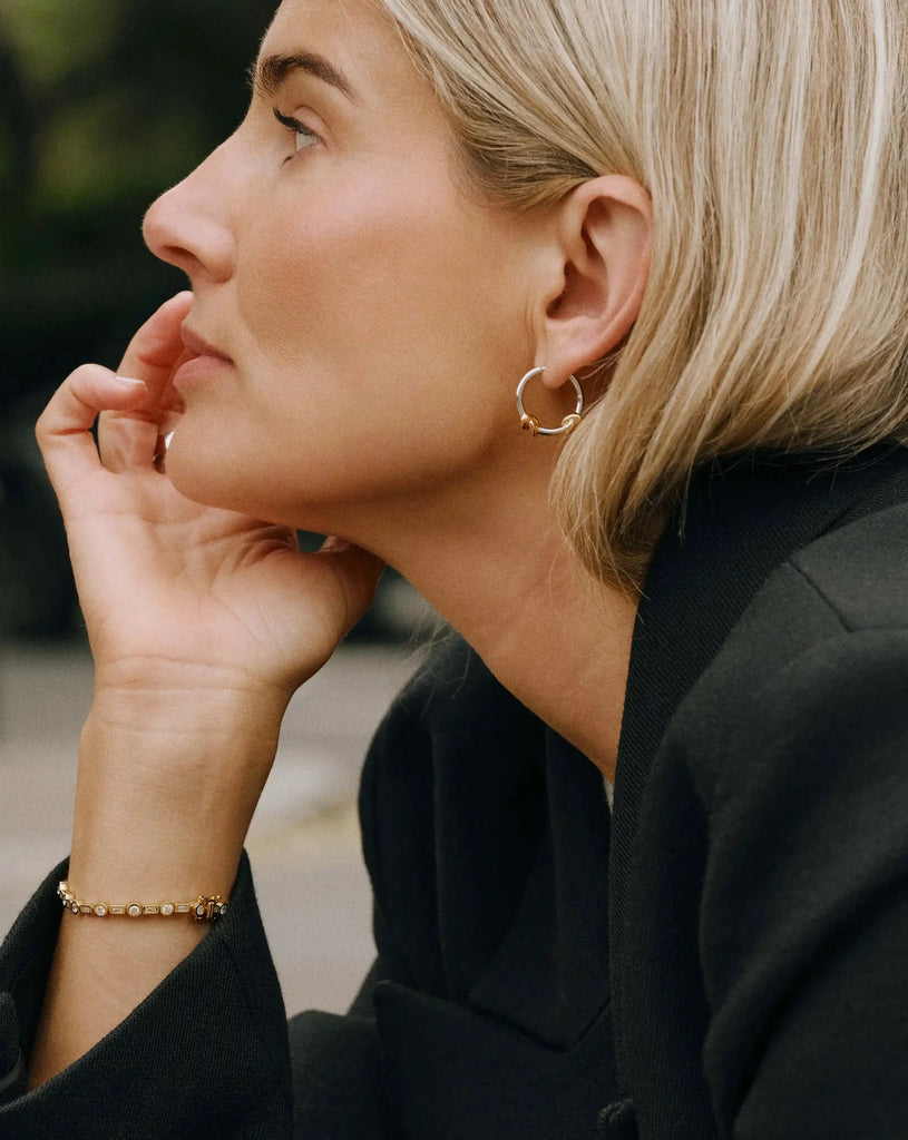 Lucy Williams Knot Small Hoop Earrings