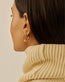 Lucy Williams Pavé Knot Small Hoop Earrings
