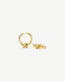 Lucy Williams Pavé Knot Small Hoop Earrings
