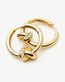 Lucy Williams Pavé Knot Small Hoop Earrings