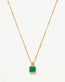 Lucy Williams Square Malachite Necklace