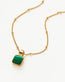 Lucy Williams Square Malachite Necklace