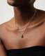 Lucy Williams Square Malachite Necklace