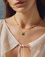 Lucy Williams Square Malachite Necklace