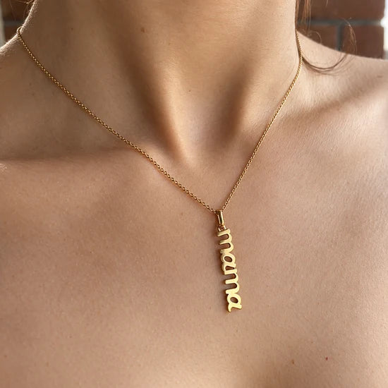 Mama Solid White Gold Pendant