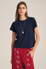 Marika Originals O Neck Tee Navy
