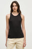 Cruz Modal Rib Tank Black