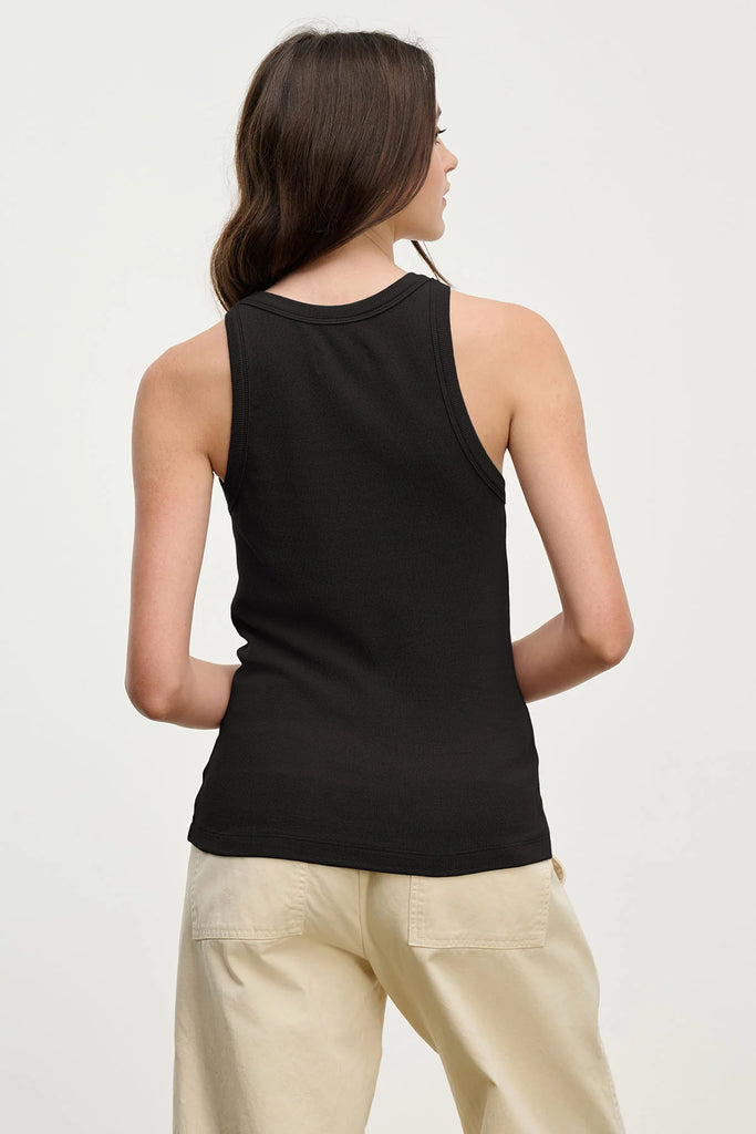 Cruz Modal Rib Tank Black