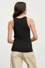 Cruz Modal Rib Tank Black