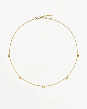 Molton Heart Mini Charm Choker