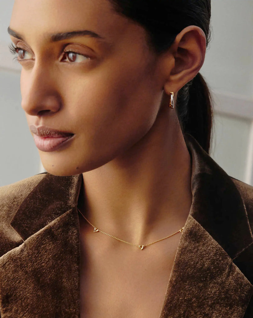 Molton Heart Mini Charm Choker