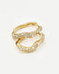 Molton Snow Small Hoop Earrings
