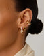 Molton Snow Small Hoop Earrings