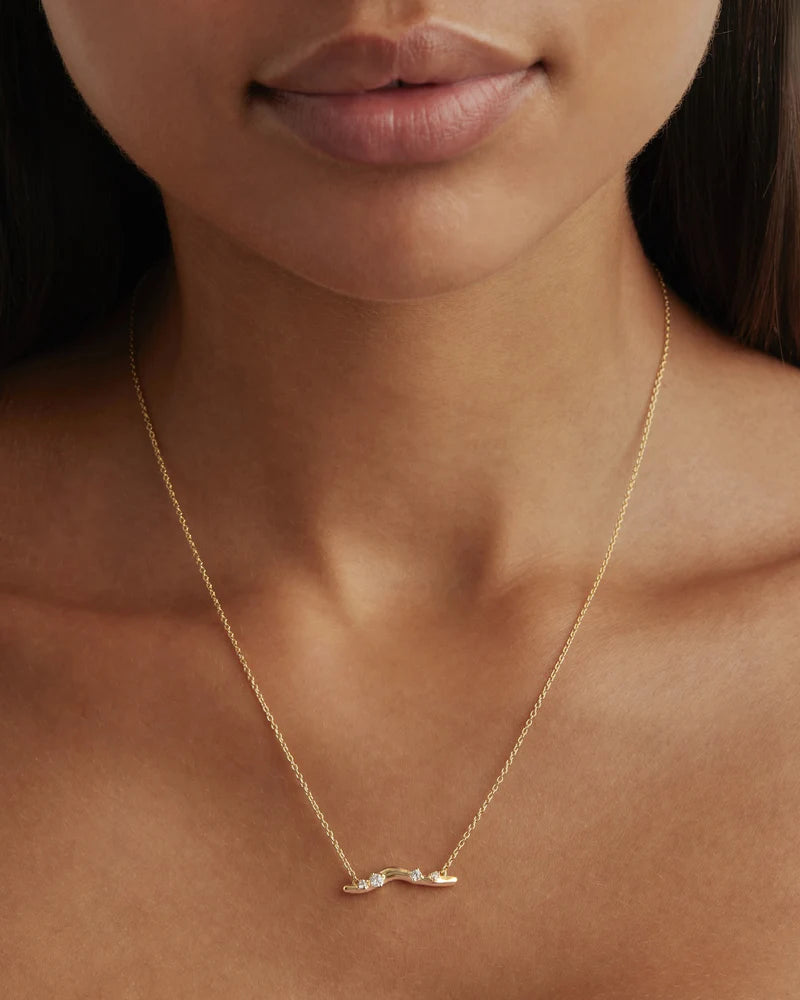 Gold Chasing Tides Necklace