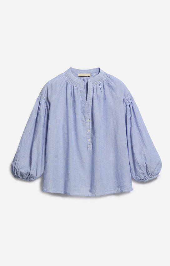 Nipoa Blouse White Blue