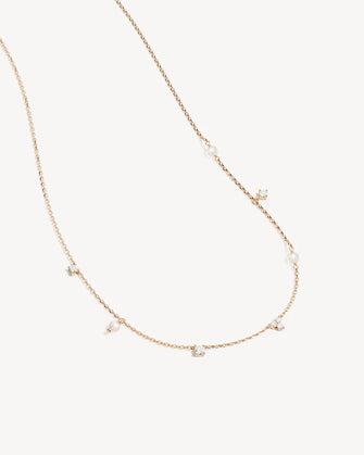 Moonlit Bloom Pearl Choker