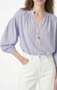 Nipoa Blouse White Blue