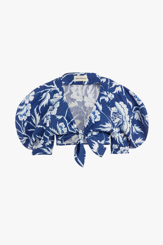 Navya Top Navy White