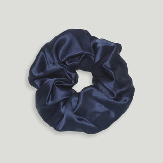 Silk Scrunchie Navy