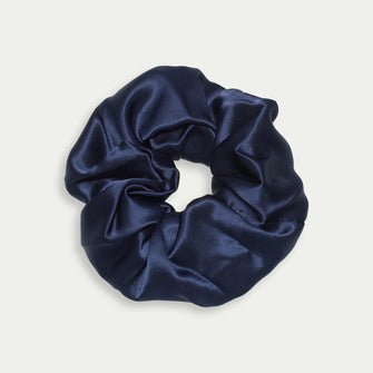 Silk Scrunchie Navy