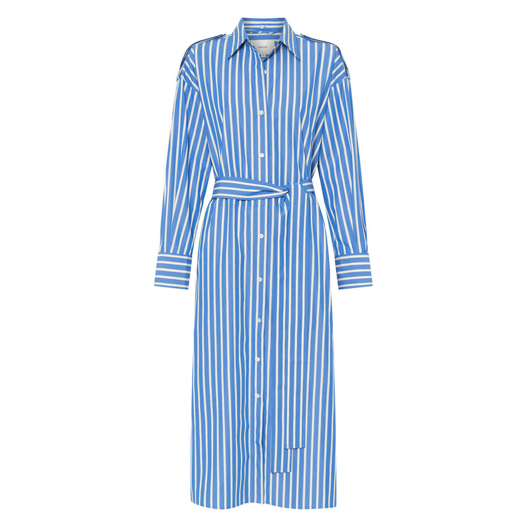 Stripe Poplin Shirt Dress