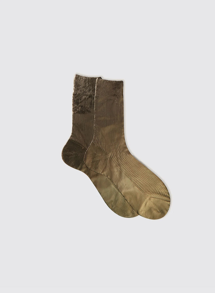 Metallic Ribbed Socks Bosco