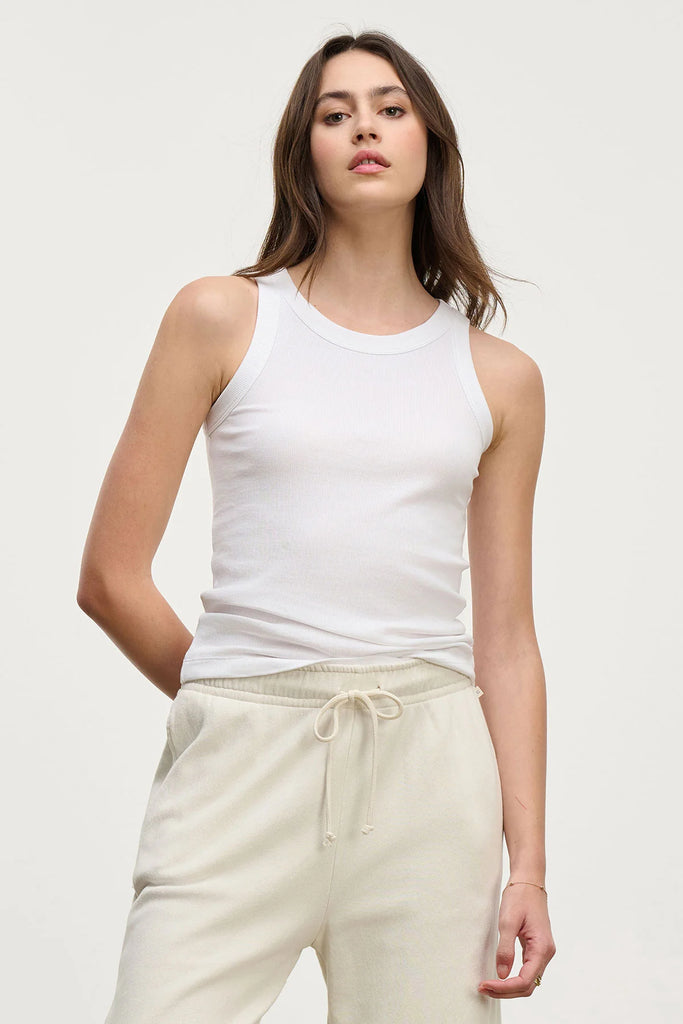 Cruz Modal Rib Tank White
