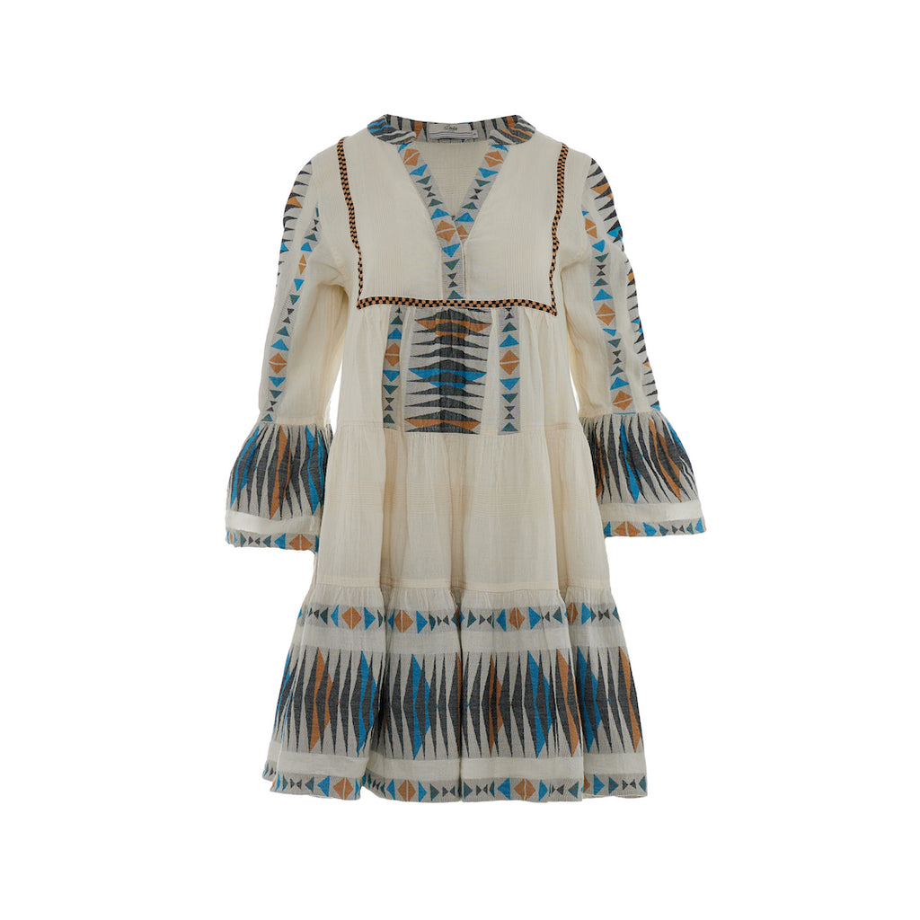 Paradise Dress Blue Camel