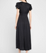 Patrice Flutter Sleeve Midi Dress Noir