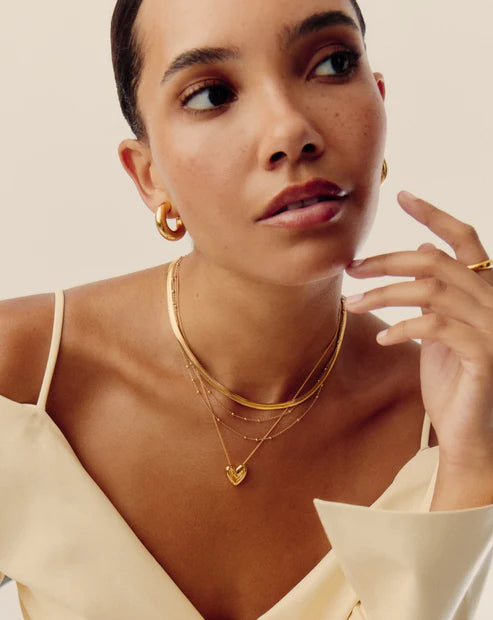 Puffy Heart Pendant Necklace