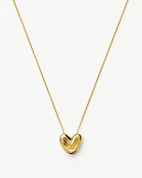 Puffy Heart Pendant Necklace
