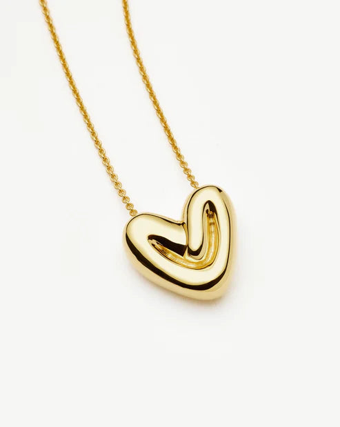 Puffy Heart Pendant Necklace